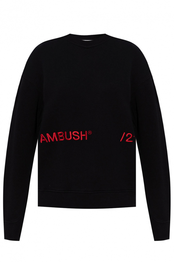 Ambush Fingercroxx T-shirt met iriserend gezicht en logo in blauw